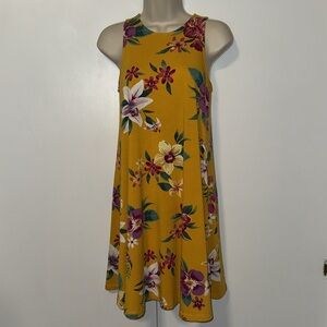 Old Navy Sleeveless Tropical Floral Dress Women’s XS Extra Small
